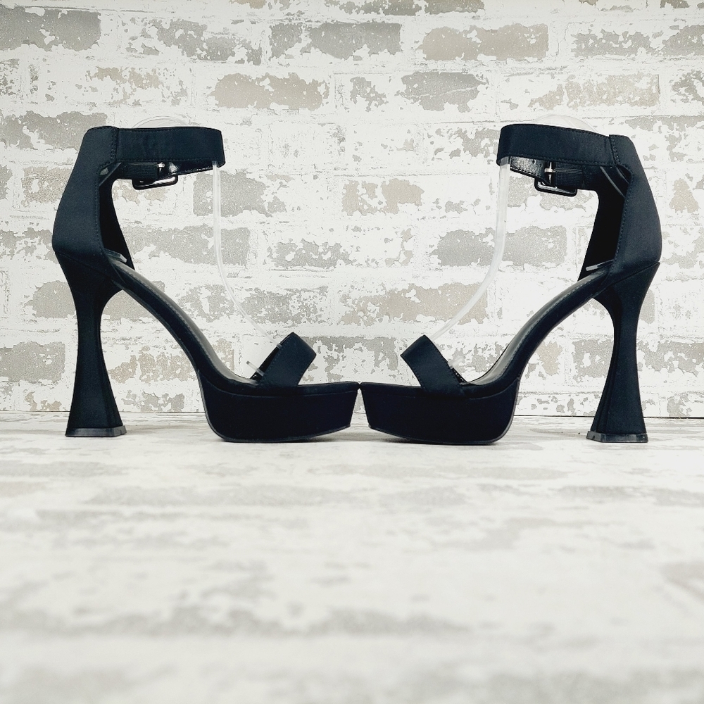 New BERNESS Dinah Black Platform Heeled Sandal A495 - Picture 7 of 12